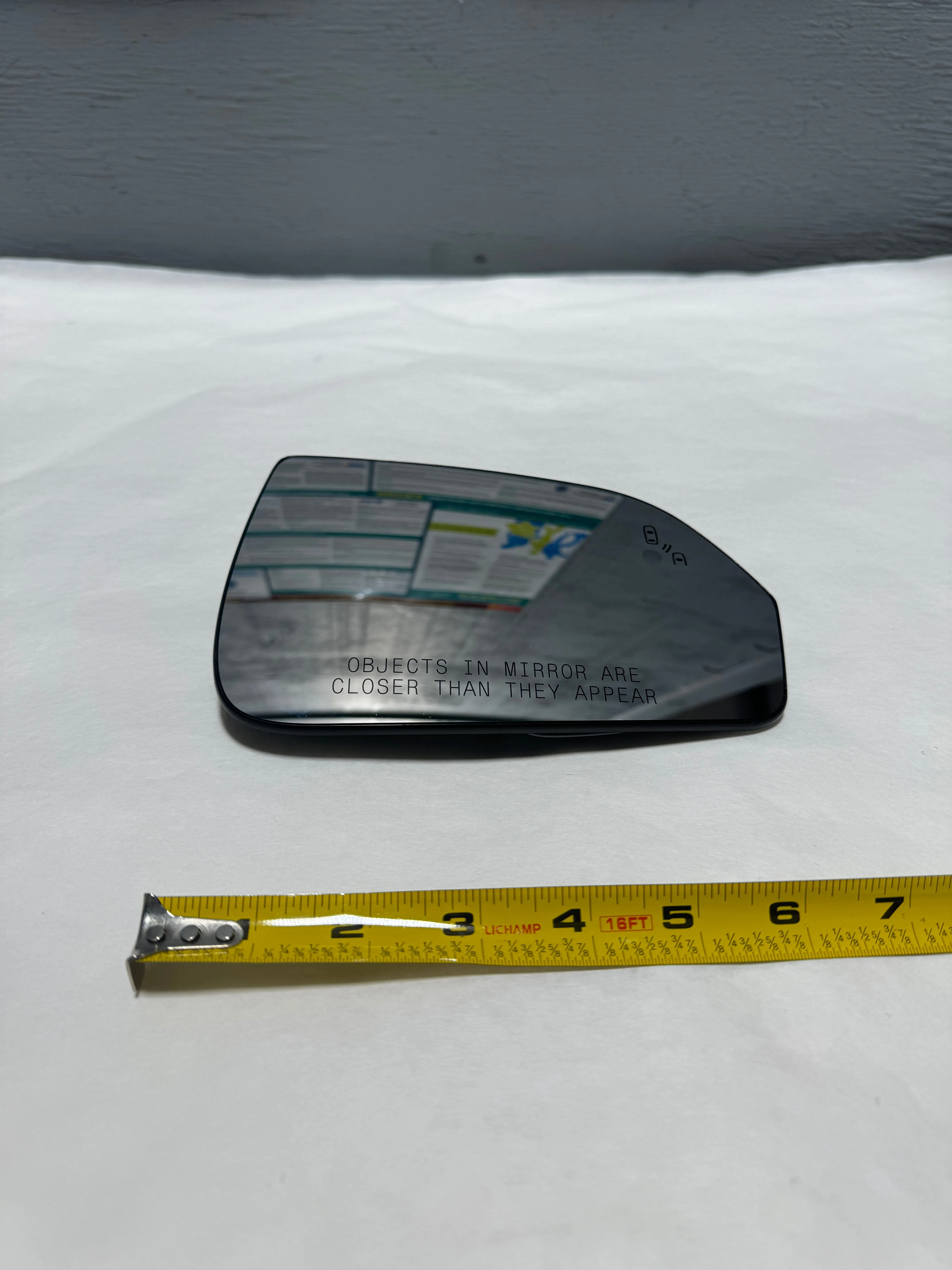 2013-2020 Lincoln MKZ Passenger Side Mirror Glass With Blind Spot Light OEM