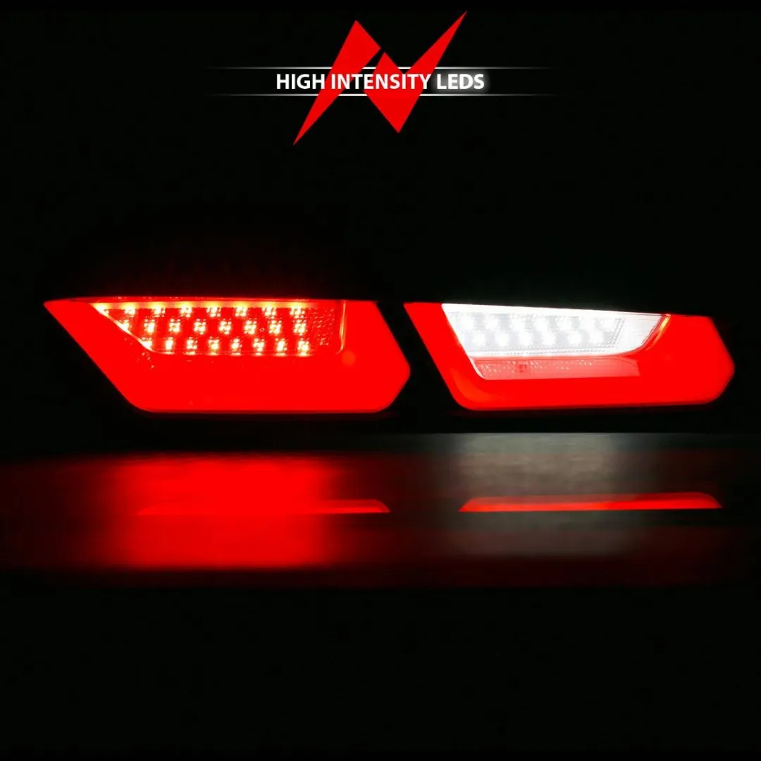 2016-2018 6th Gen. Camaro Full LED Tail Lights Black Red/ Clear Lens