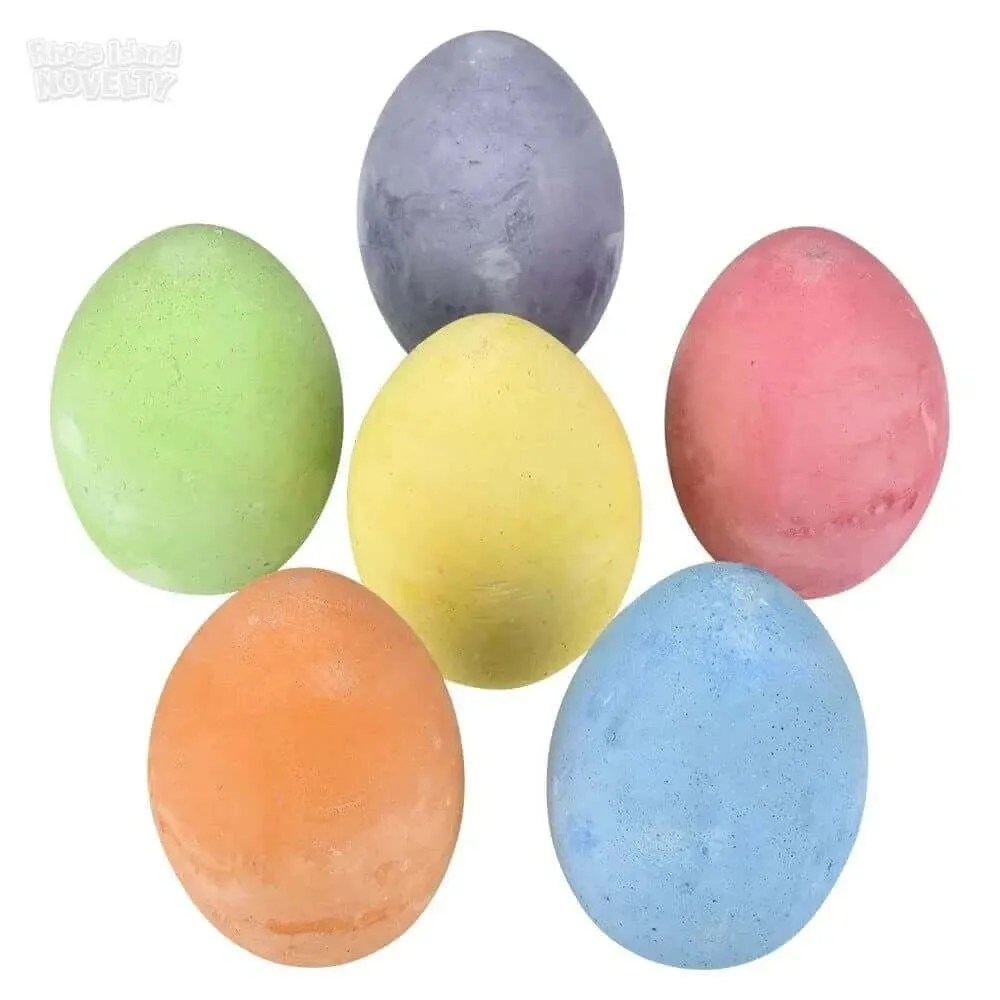 2.5" Egg Sidewalk Chalk (6pcs)