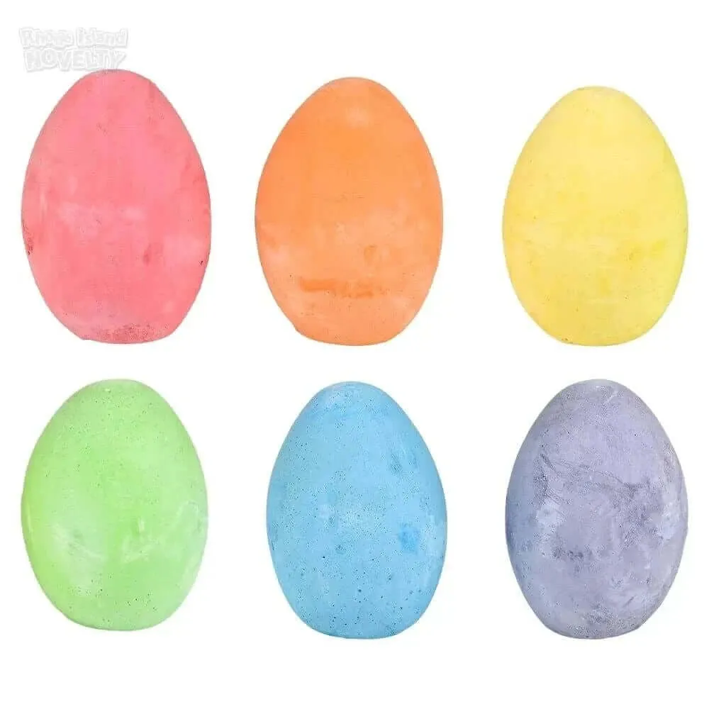 2.5" Egg Sidewalk Chalk (6pcs)