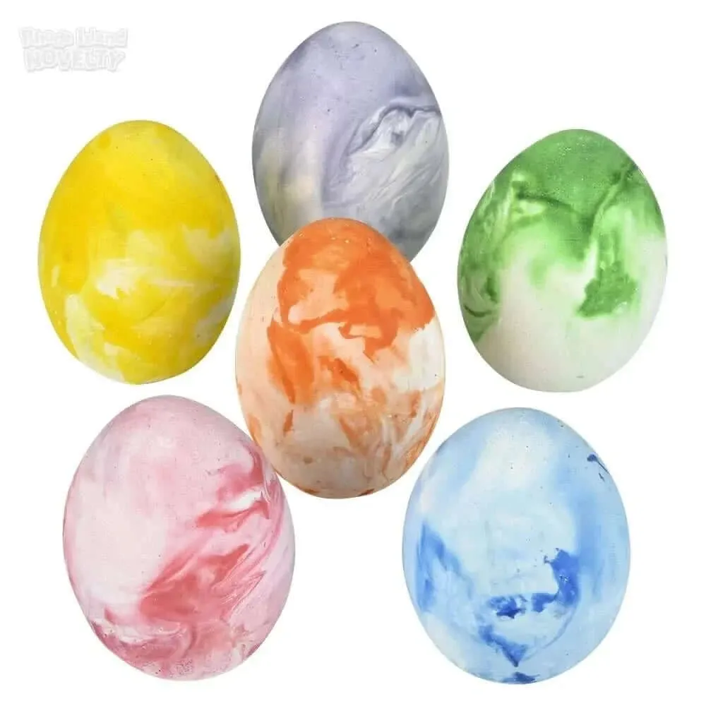 2.5" Marbleized Egg Sidewalk Chalk (6pcs)