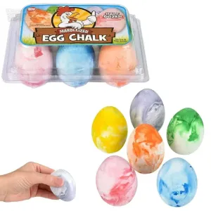 2.5" Marbleized Egg Sidewalk Chalk (6pcs)