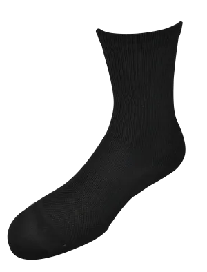 2ndWind Recovery Titanium-Infused Crew Socks | Black - 2 Pack