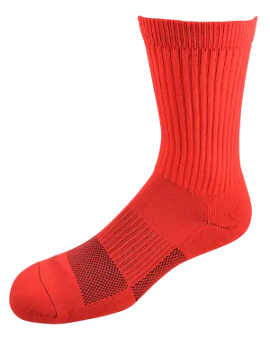 2ndWind Recovery Titanium-Infused Crew Socks | Red - 2 Pack