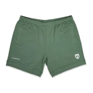 Aesthetic Sweat Shorts - Army Green