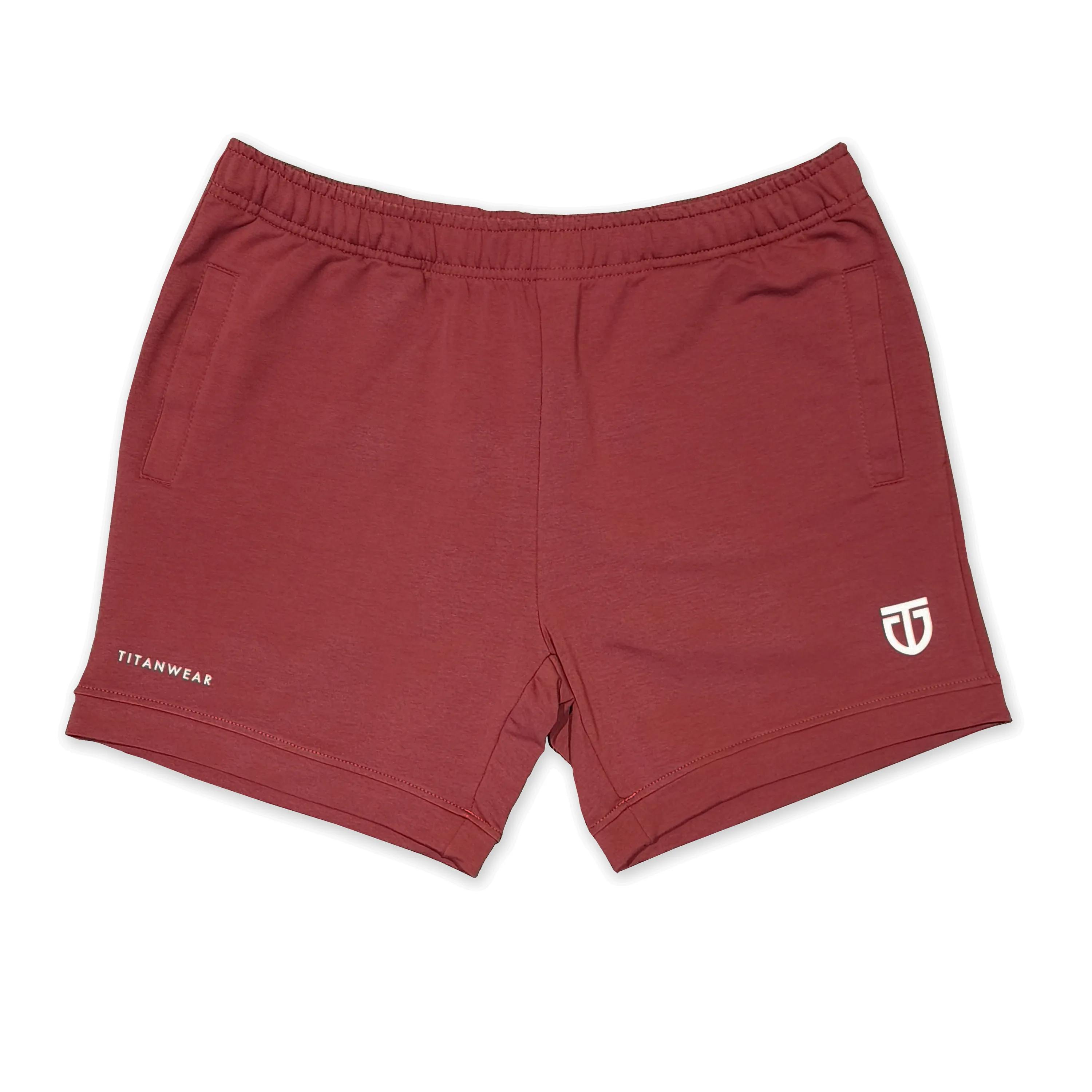 Aesthetic Sweat Shorts - Dark Red