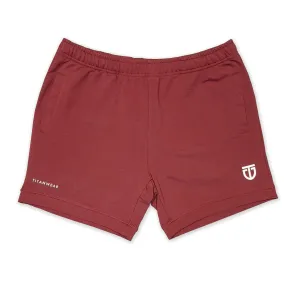 Aesthetic Sweat Shorts - Dark Red
