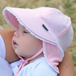 Bedhead Hats Baby Legionnaire Hat Ruffle Trim Blush