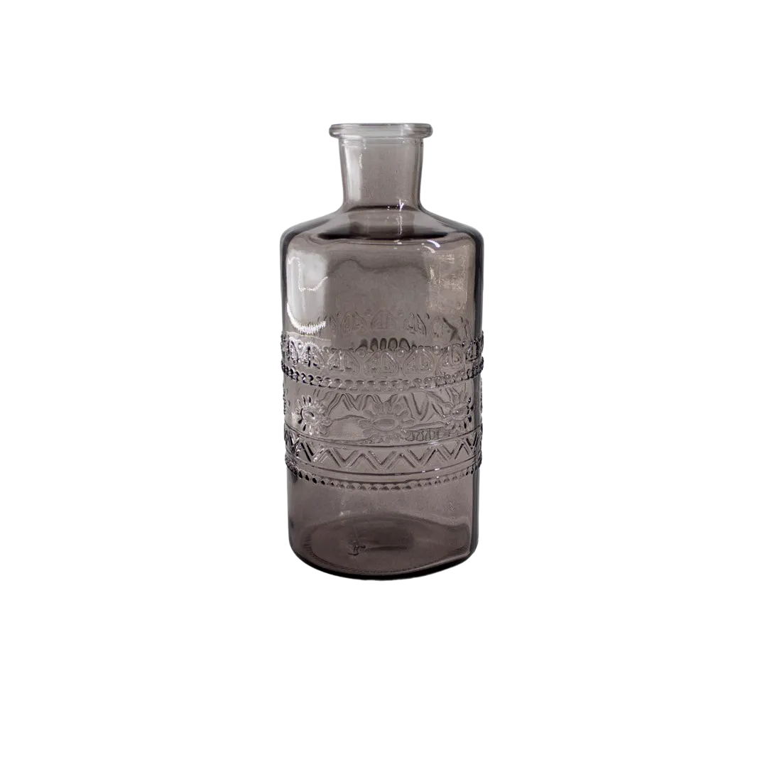 BOTTLE GREY 7.5HX14.5CM