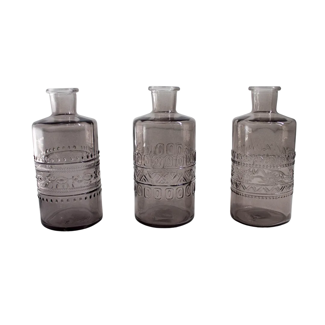 BOTTLE GREY 7.5HX14.5CM
