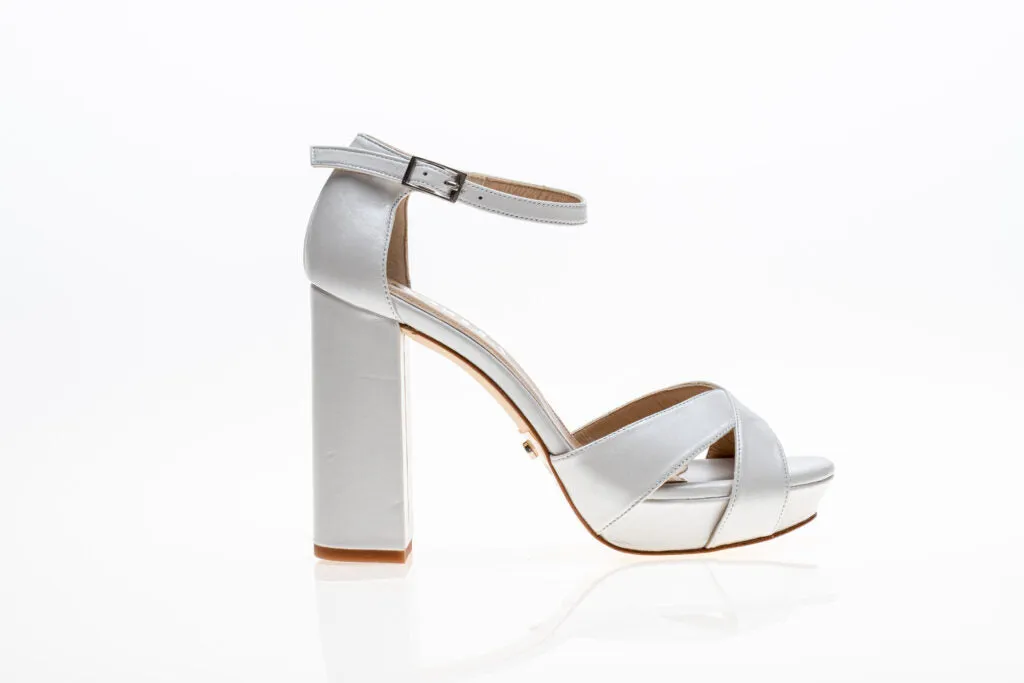 Bridal Platforms Actitud Pearl White