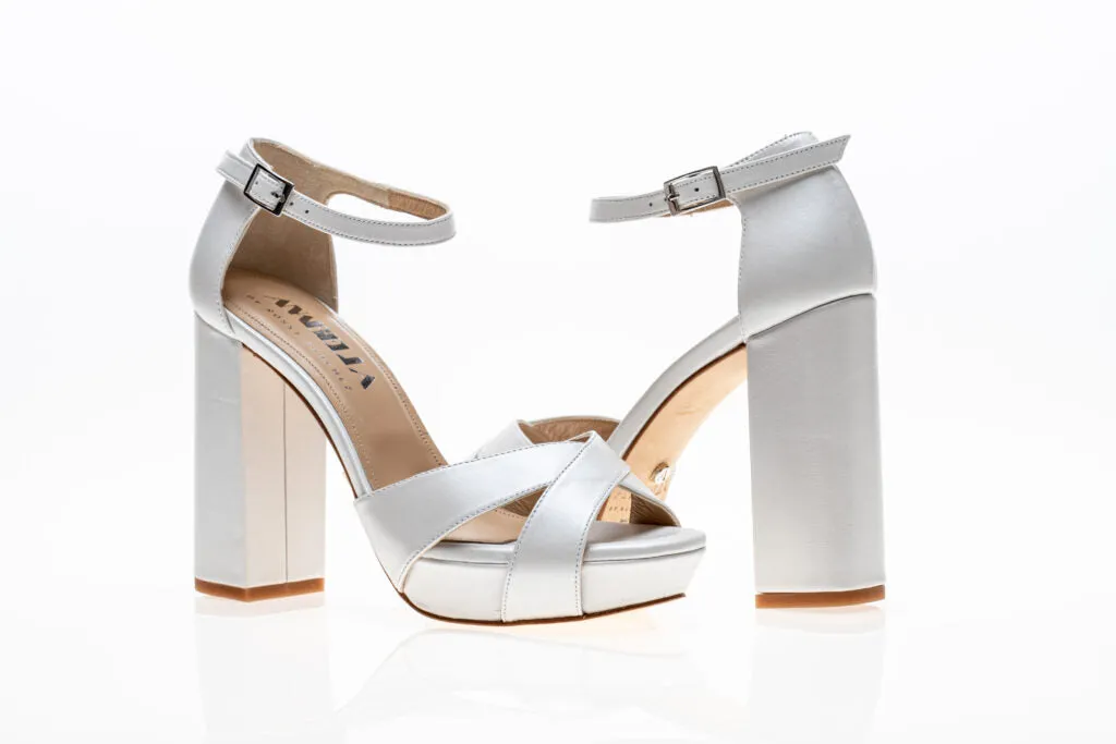 Bridal Platforms Actitud Pearl White