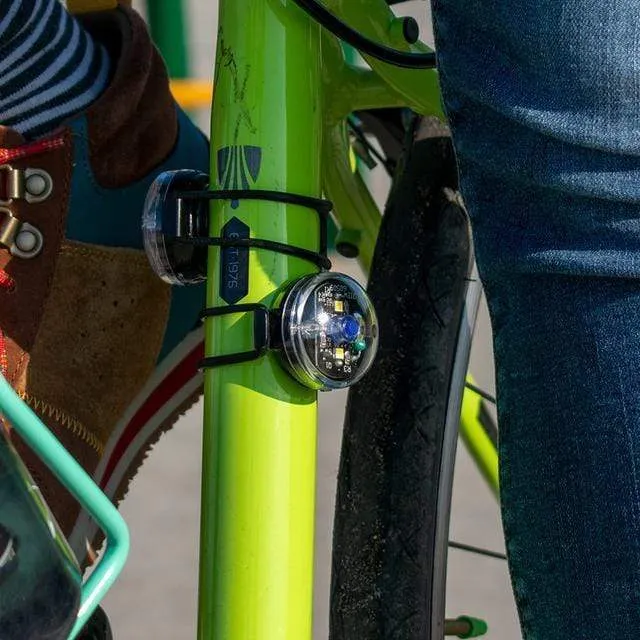 Button Blinky Side Bike Light Set - Amber