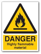DANGER Highly flammable material