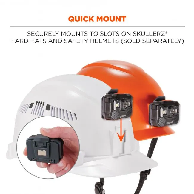 Ergodyne Skullerz 8987 Rechargeable Headlamp Light - Black
