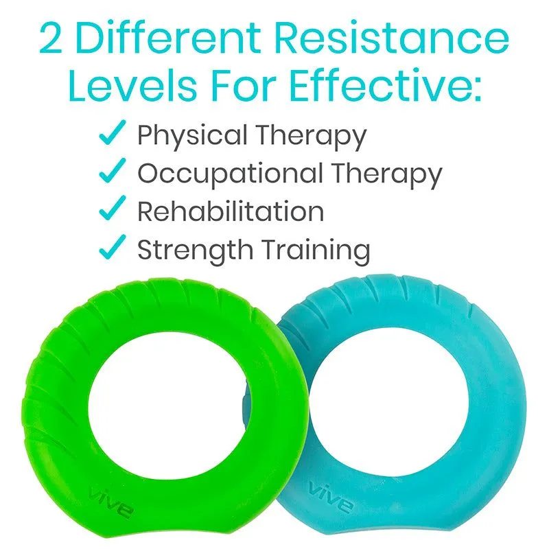 Ergonomic Ring Grips - Hand & Forearm Strength
