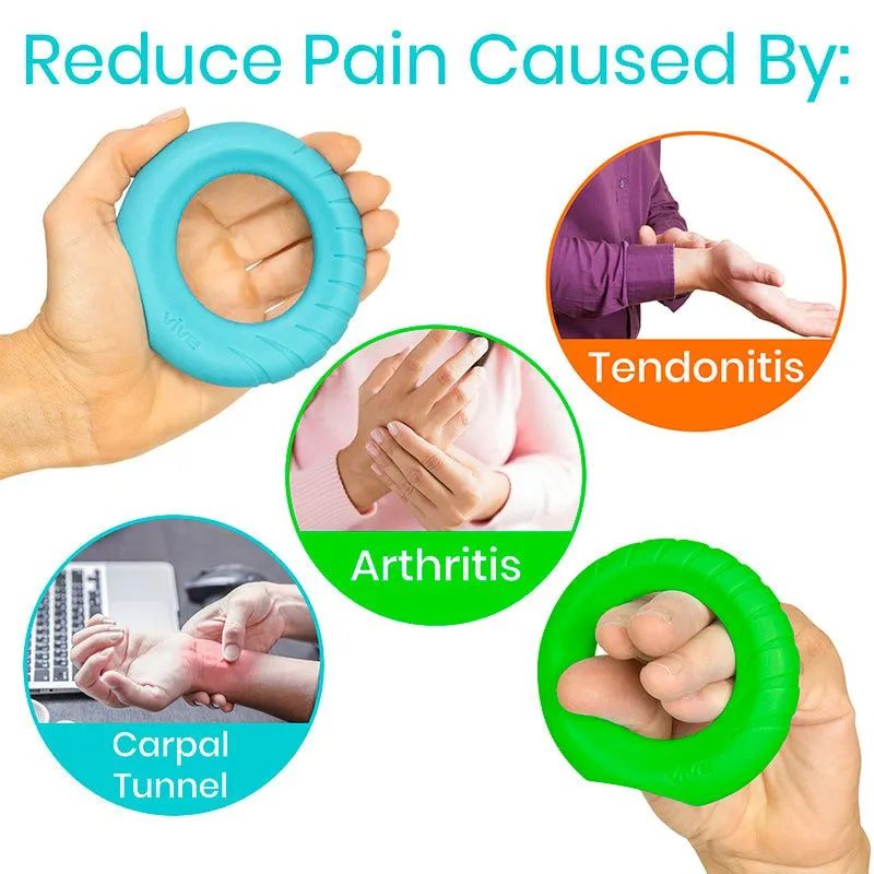 Ergonomic Ring Grips - Hand & Forearm Strength