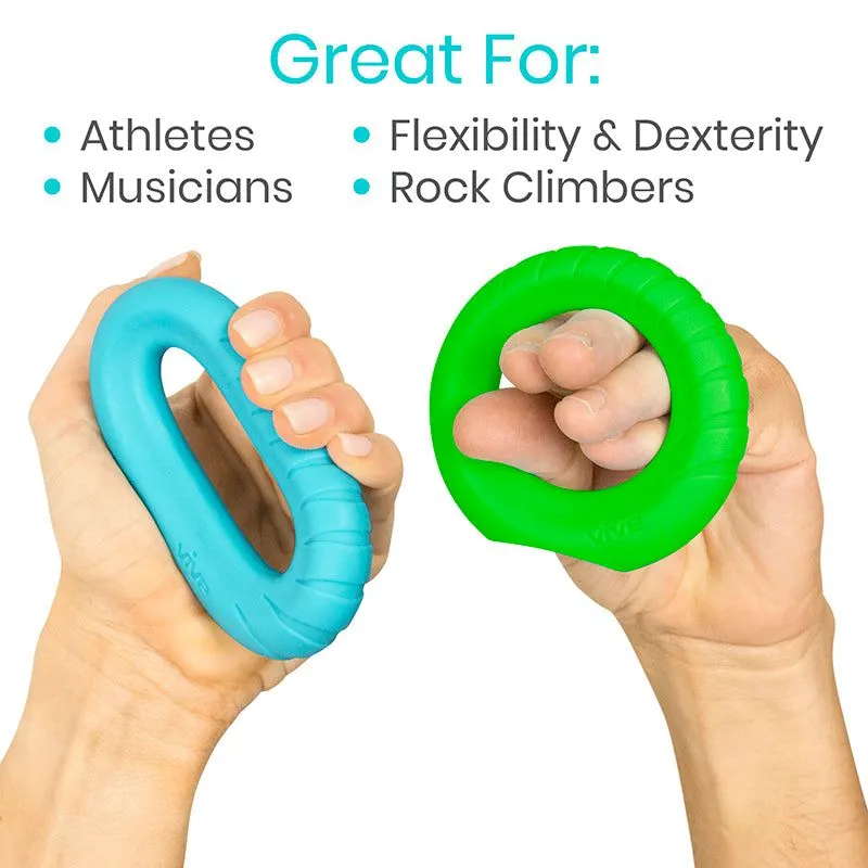 Ergonomic Ring Grips - Hand & Forearm Strength