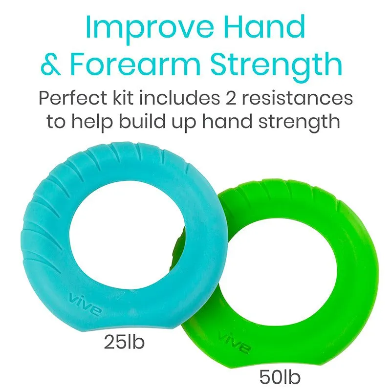 Ergonomic Ring Grips - Hand & Forearm Strength