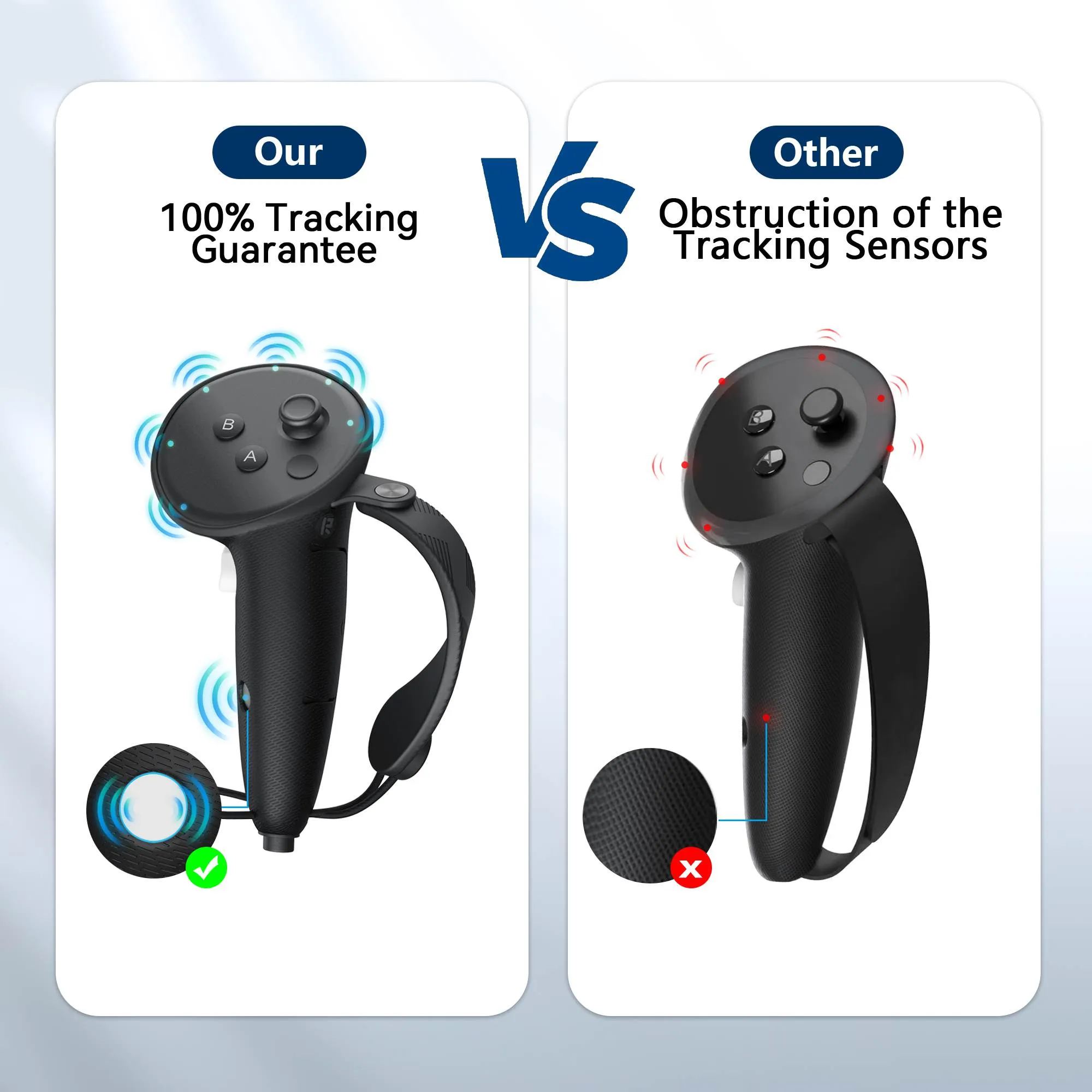 Extended Controller Grips for Quest 3S/ Quest 3