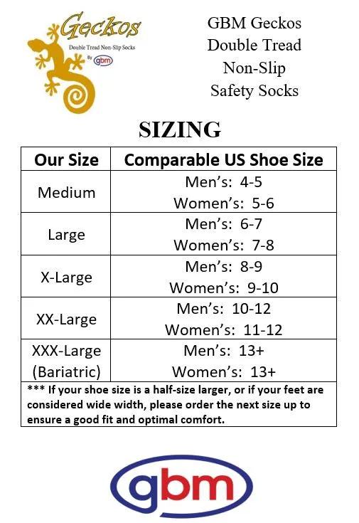 GBM Geckos - Plush Double Tread Non-Slip Safety Socks