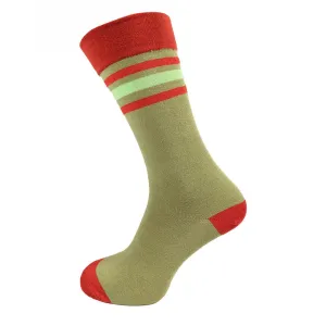 Green and red Bamboo socks