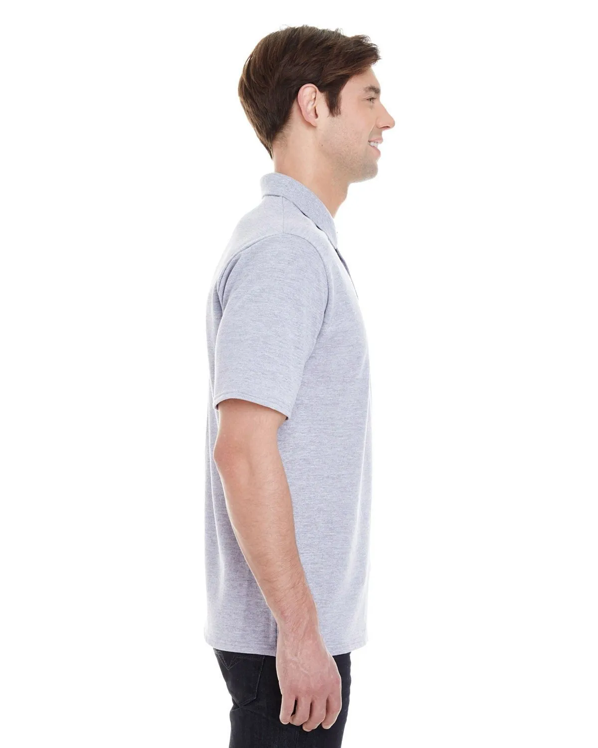 Hanes 055P Men's 6.5 oz. X-Temp Piqu Short-Sleeve Polo with Fresh IQ