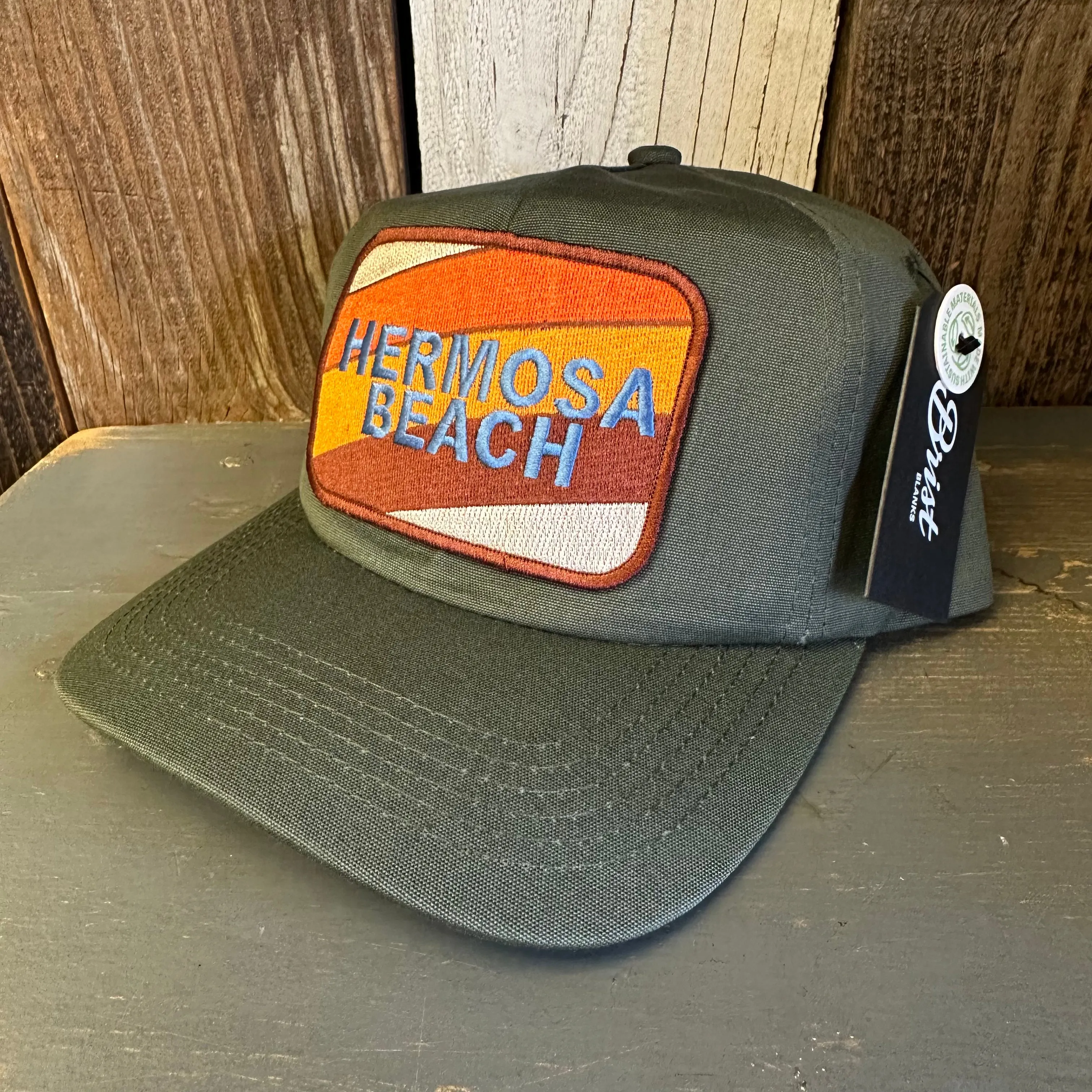 Hermosa Beach GOLF CARTS & YOGA PANTS - 5 Panel Hat - Forest Green