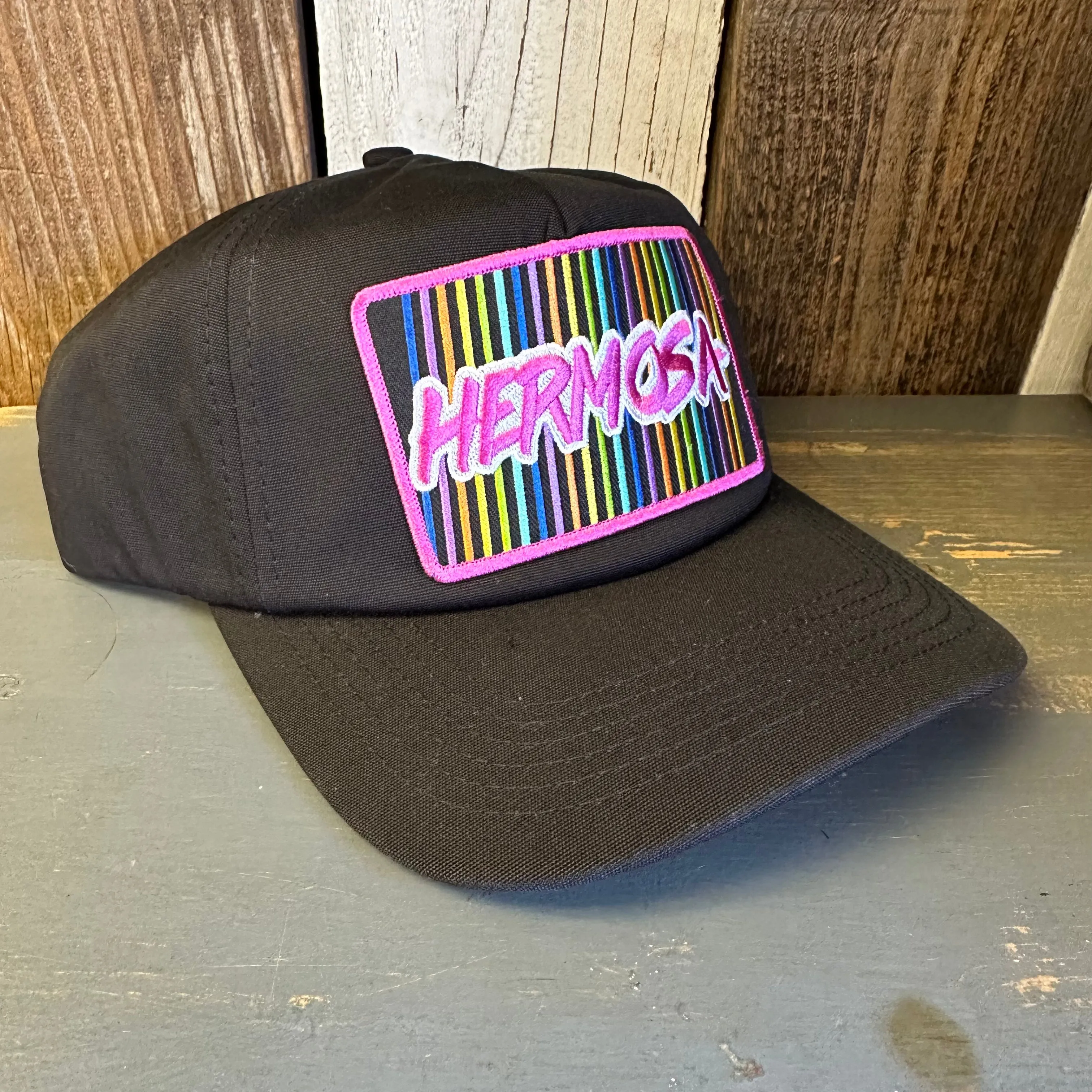 Hermosa Beach HERMOSA '84 - 5 Panel Hat - Black