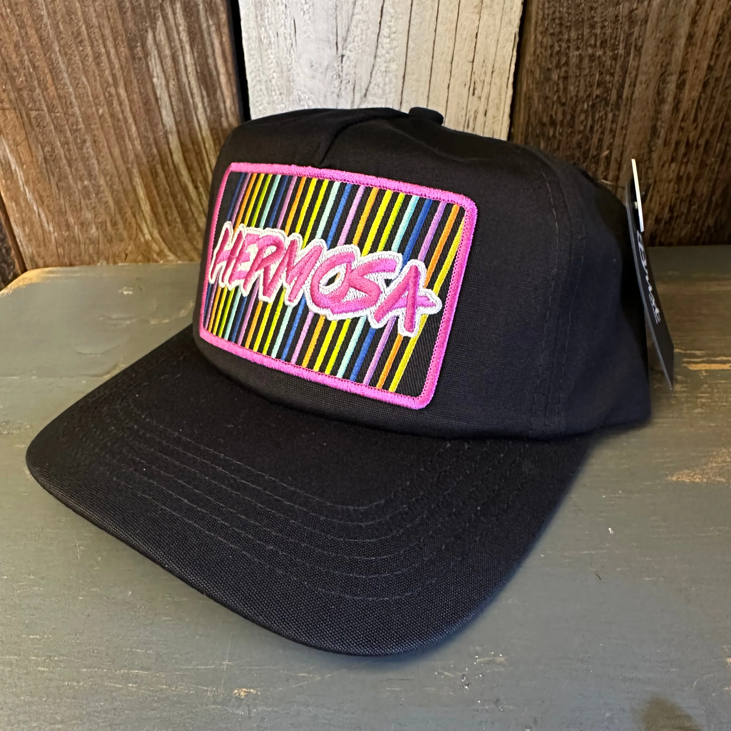Hermosa Beach HERMOSA '84 - 5 Panel Hat - Black