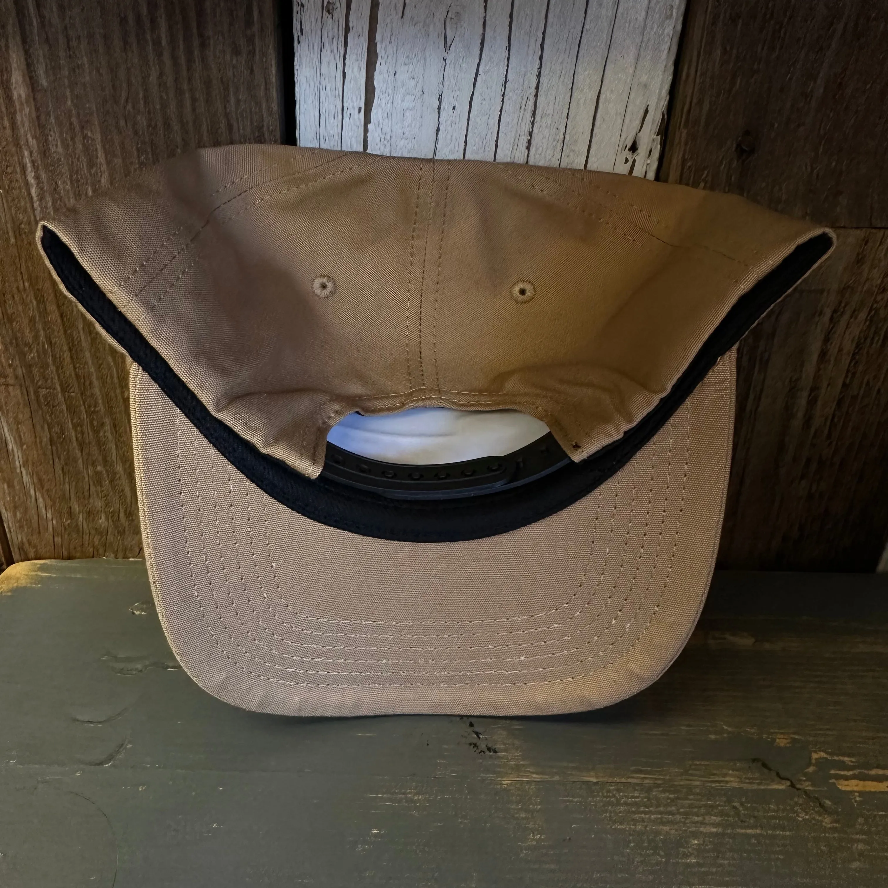 Hermosa Beach SO PITTED! :: HB SURFBOARD - 5 Panel Hat - Khaki
