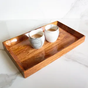 Hidden Hold Mango Wood Tray