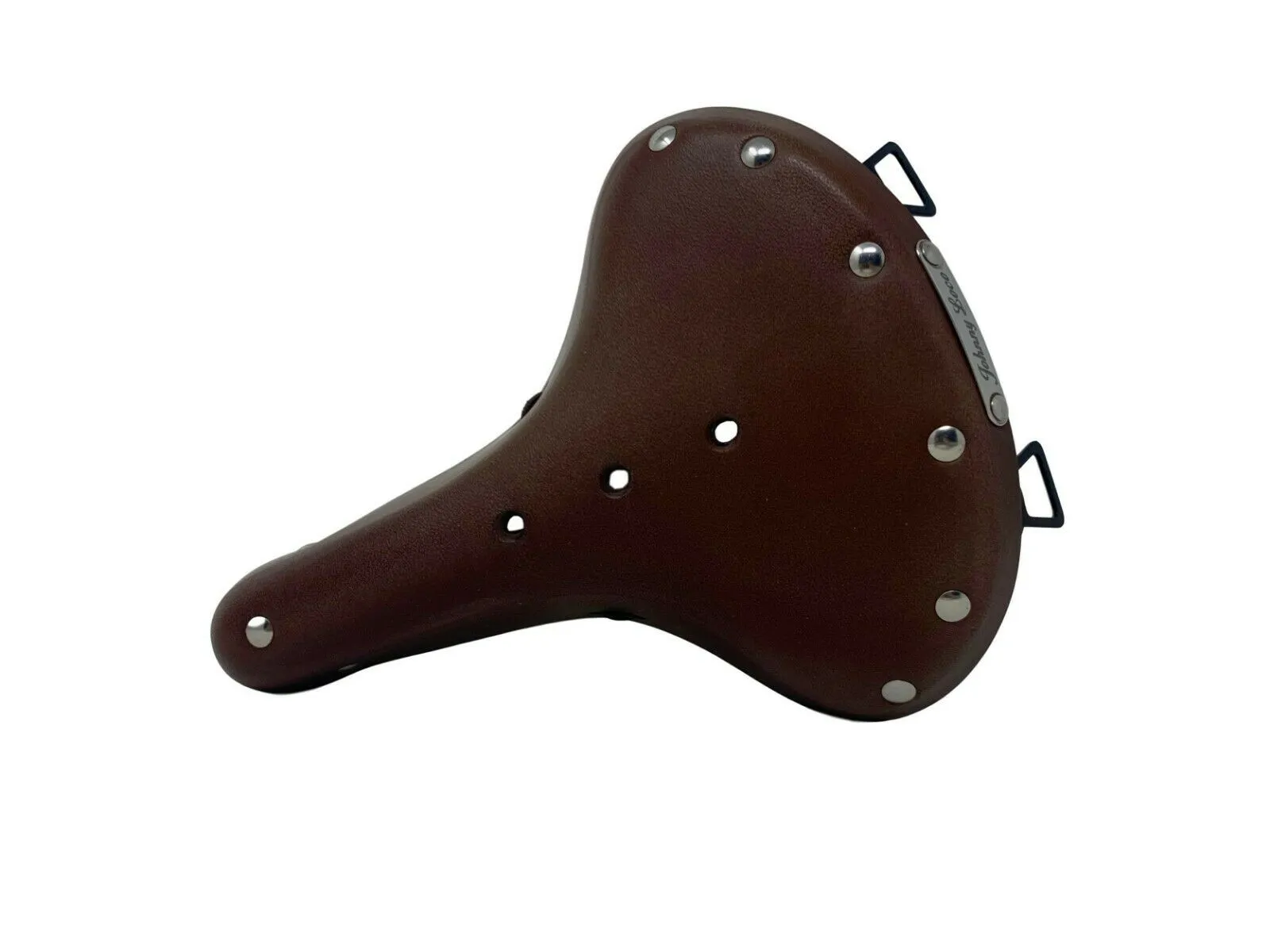 Johnny Loco Classic Cruiser Style Real Leather Saddle With Suspension - Brown