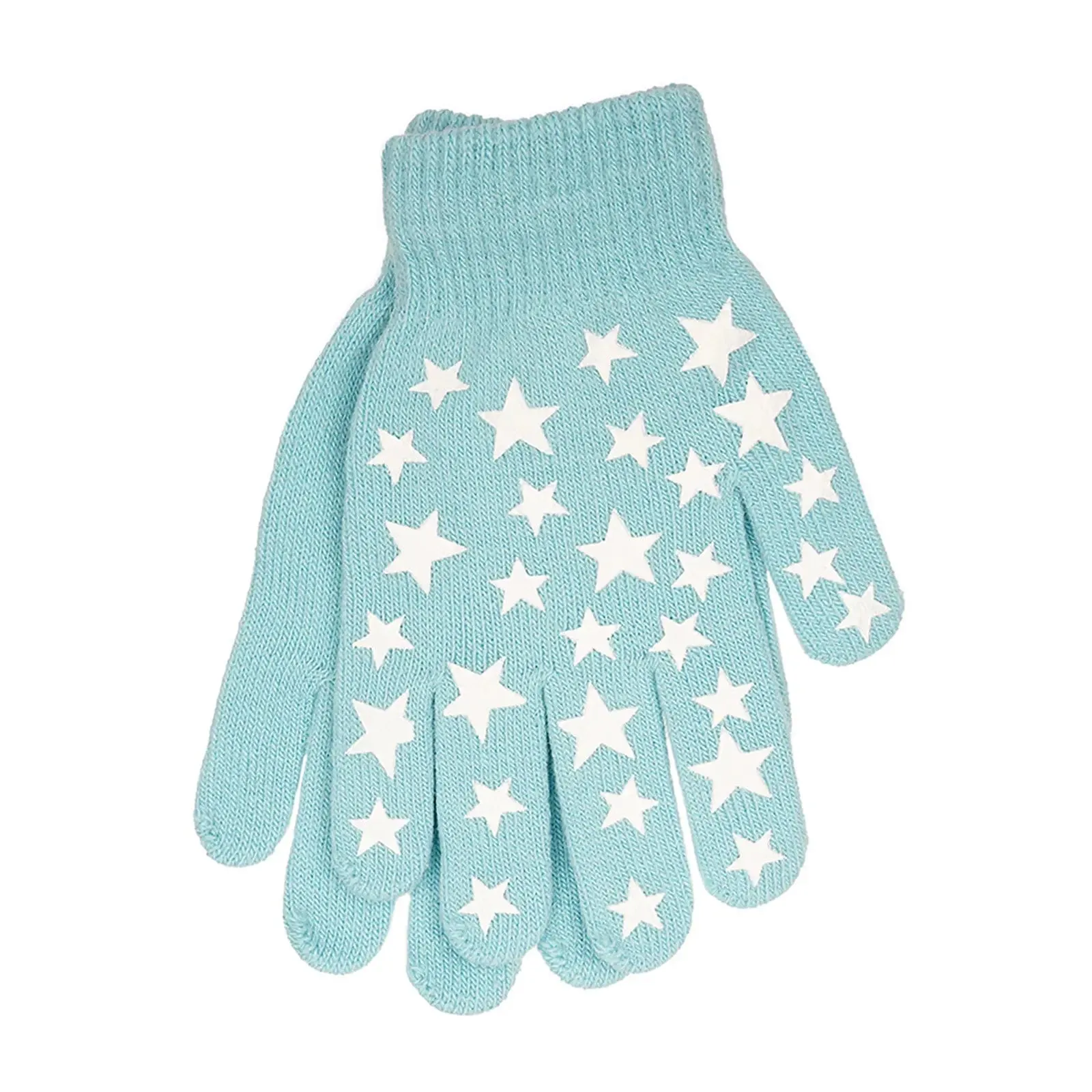 Kids Glow In The Dark Magic Gloves Hearts Stars One Size