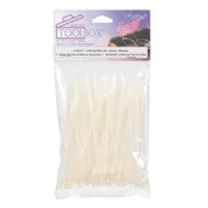 Locking 4" Zip Ties For Cheer Bows - Clear 100pc