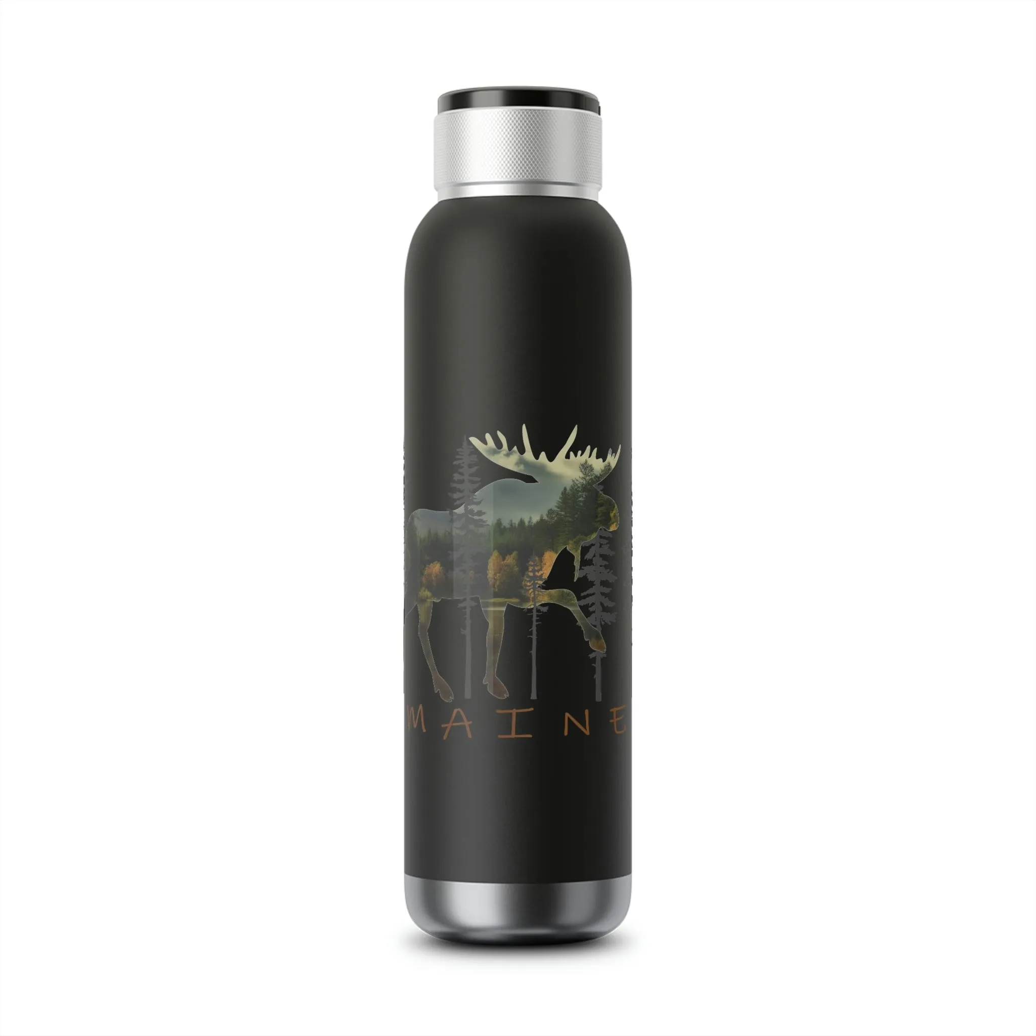 Maine Moose Souvenir | Soundwave Copper Vacuum Audio Bottle 22oz