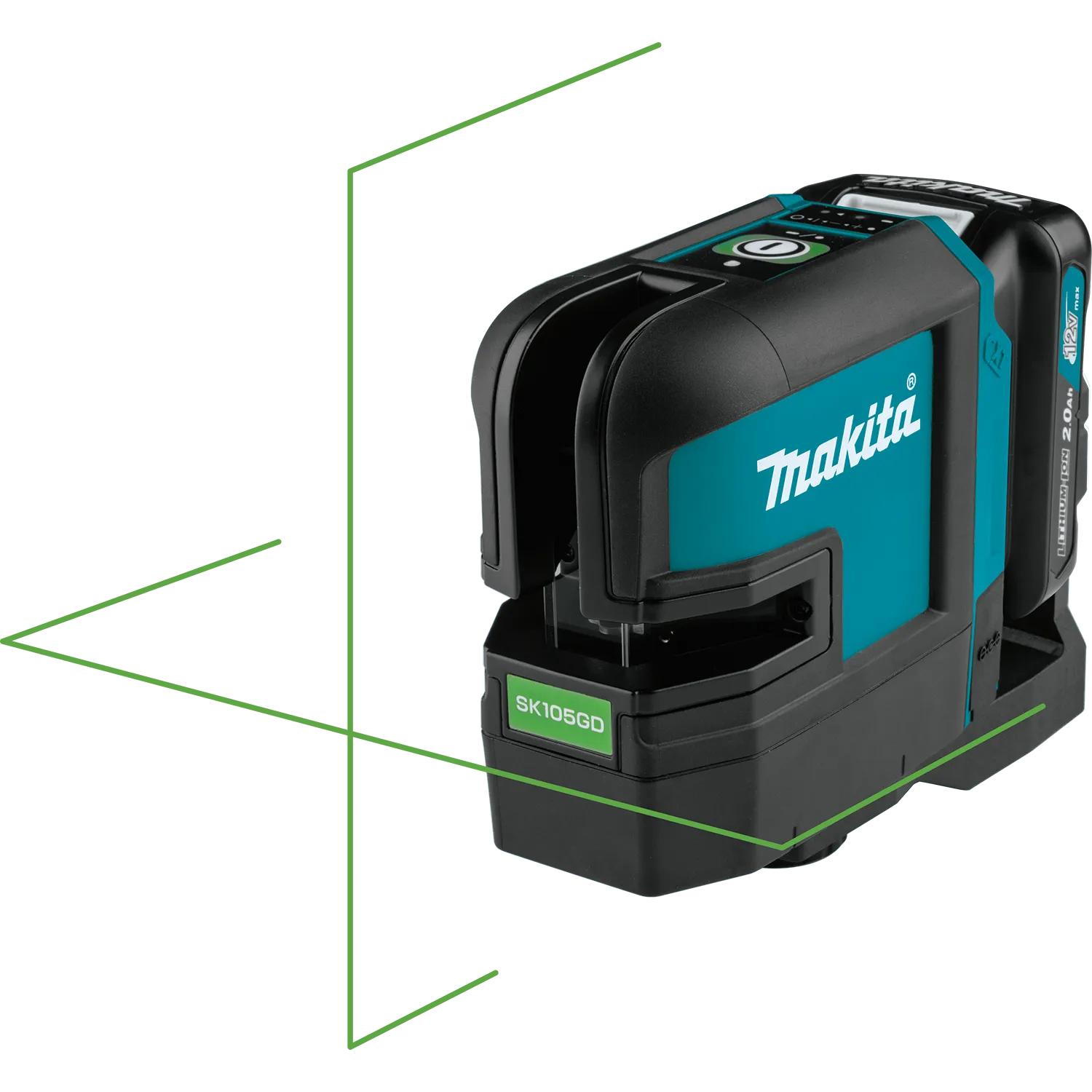Makita SK105GDNAX 12V Max CXT Cordless Cross-Line Green Beam Laser Kit