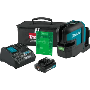 Makita SK105GDNAX 12V Max CXT Cordless Cross-Line Green Beam Laser Kit