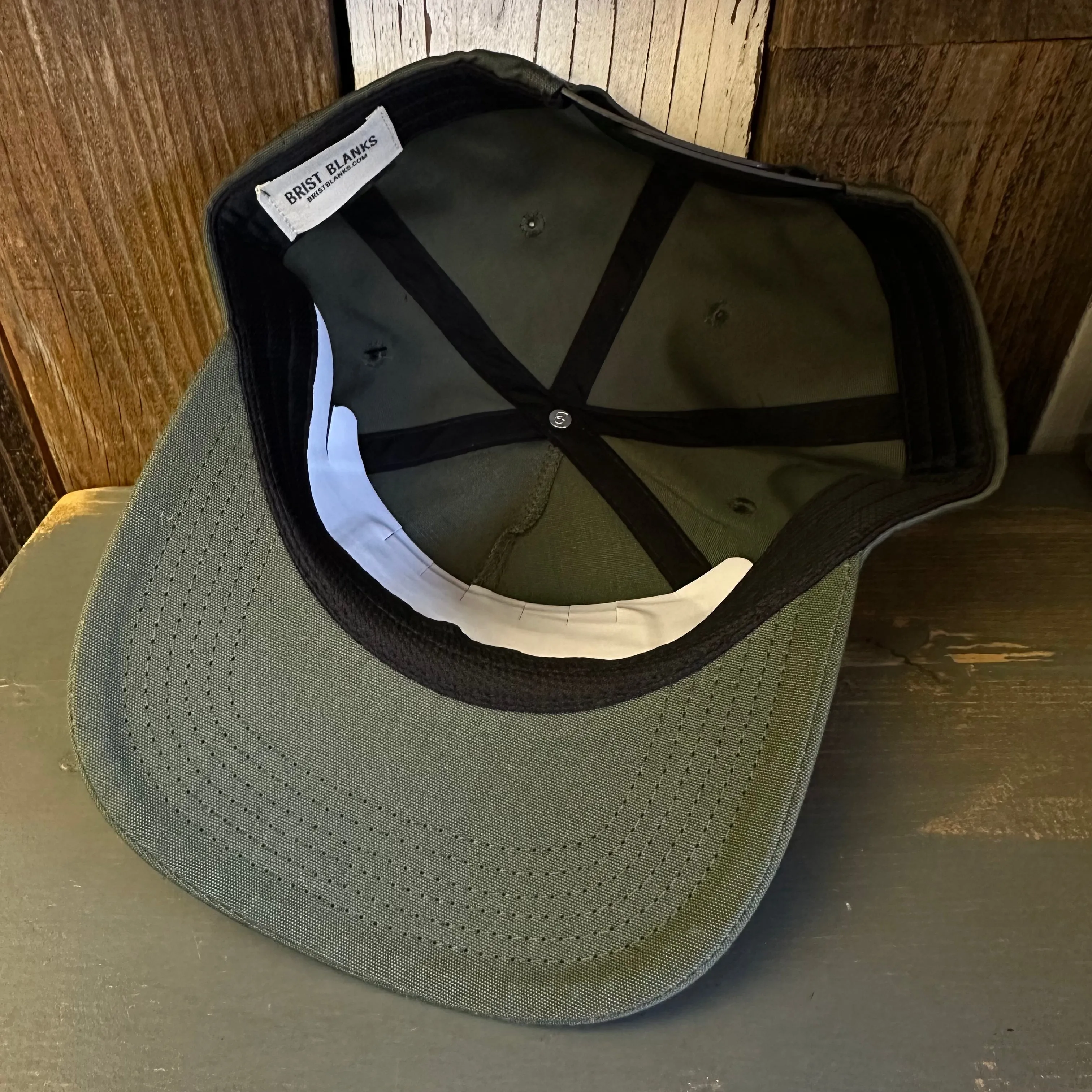MANHATTAN BEACH PIER & ROUNDHOUSE - 5 Panel Hat - Forest Green