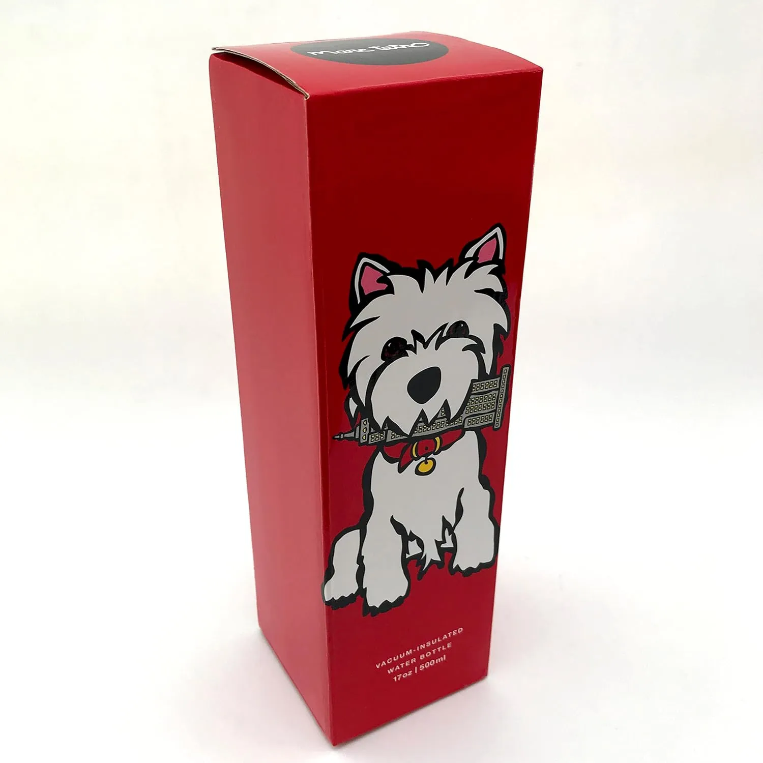 Marc Tetro Westie Stainless Steel Insulated Water Bottle – 17oz