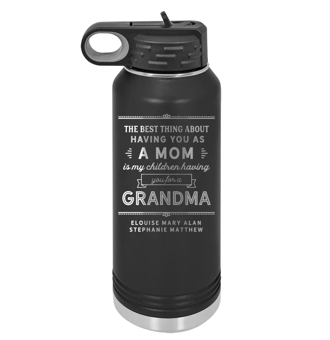 Personalized Water Bottles 32oz - Mother's Day Designs