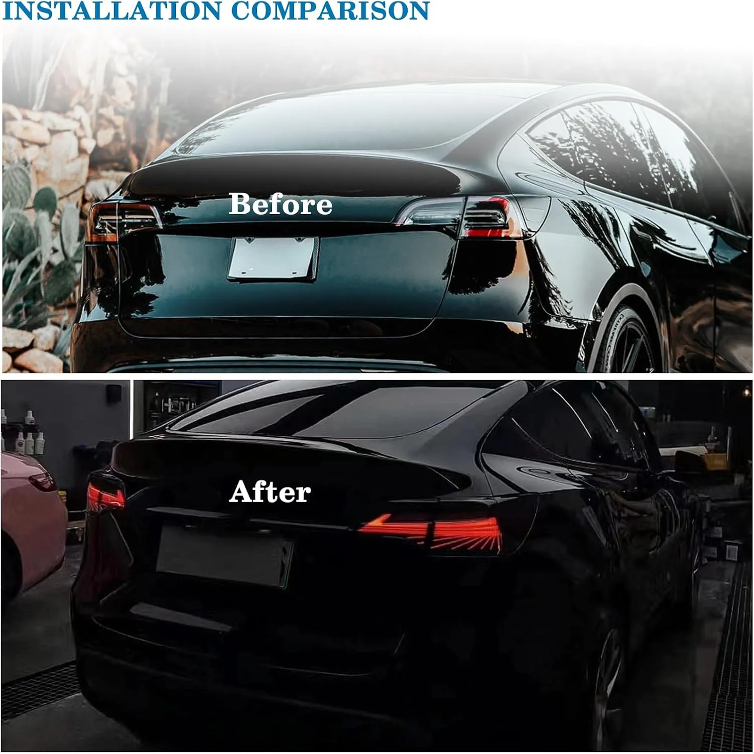 Phantom Tail Lights For Tesla Model Y / Model 3（2PCS)