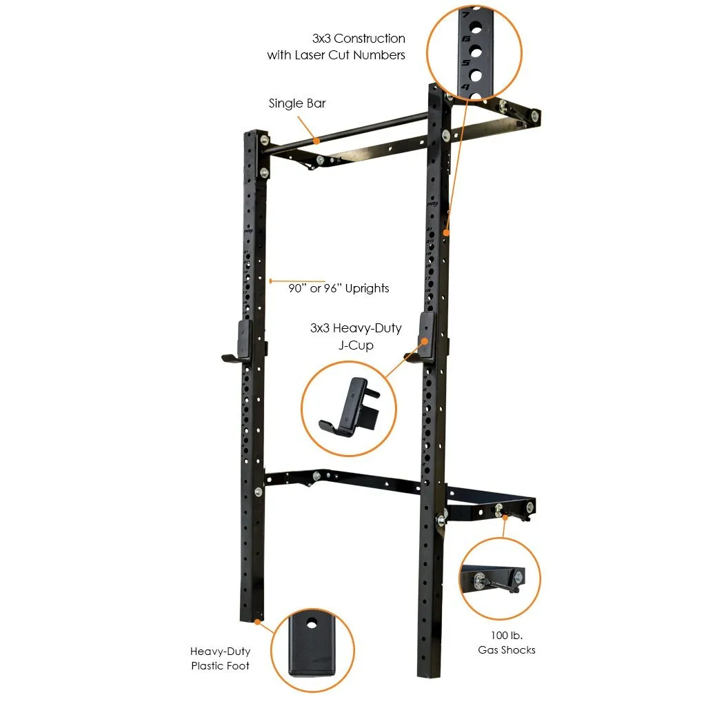 Profile® PRO Squat Rack with Pull-Up Bar
