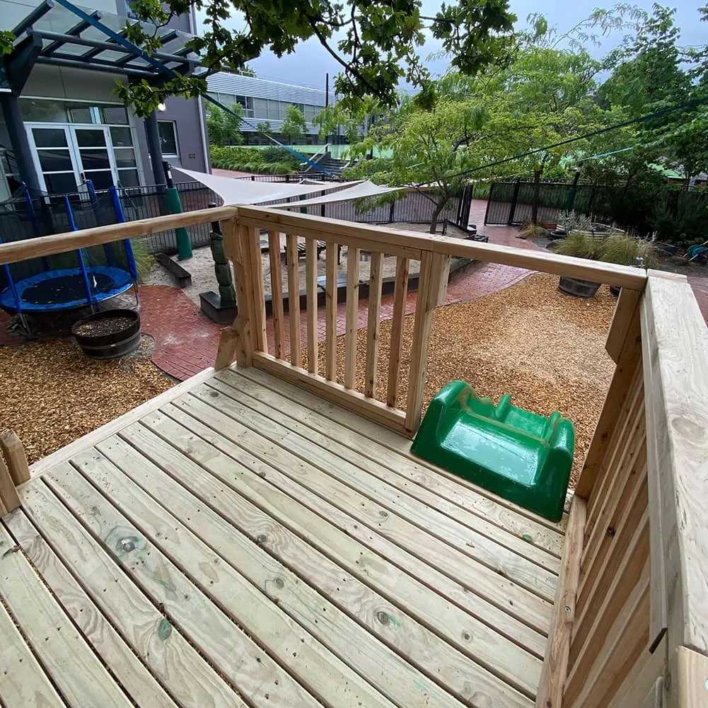 Raised Playground Platforms - In Ground