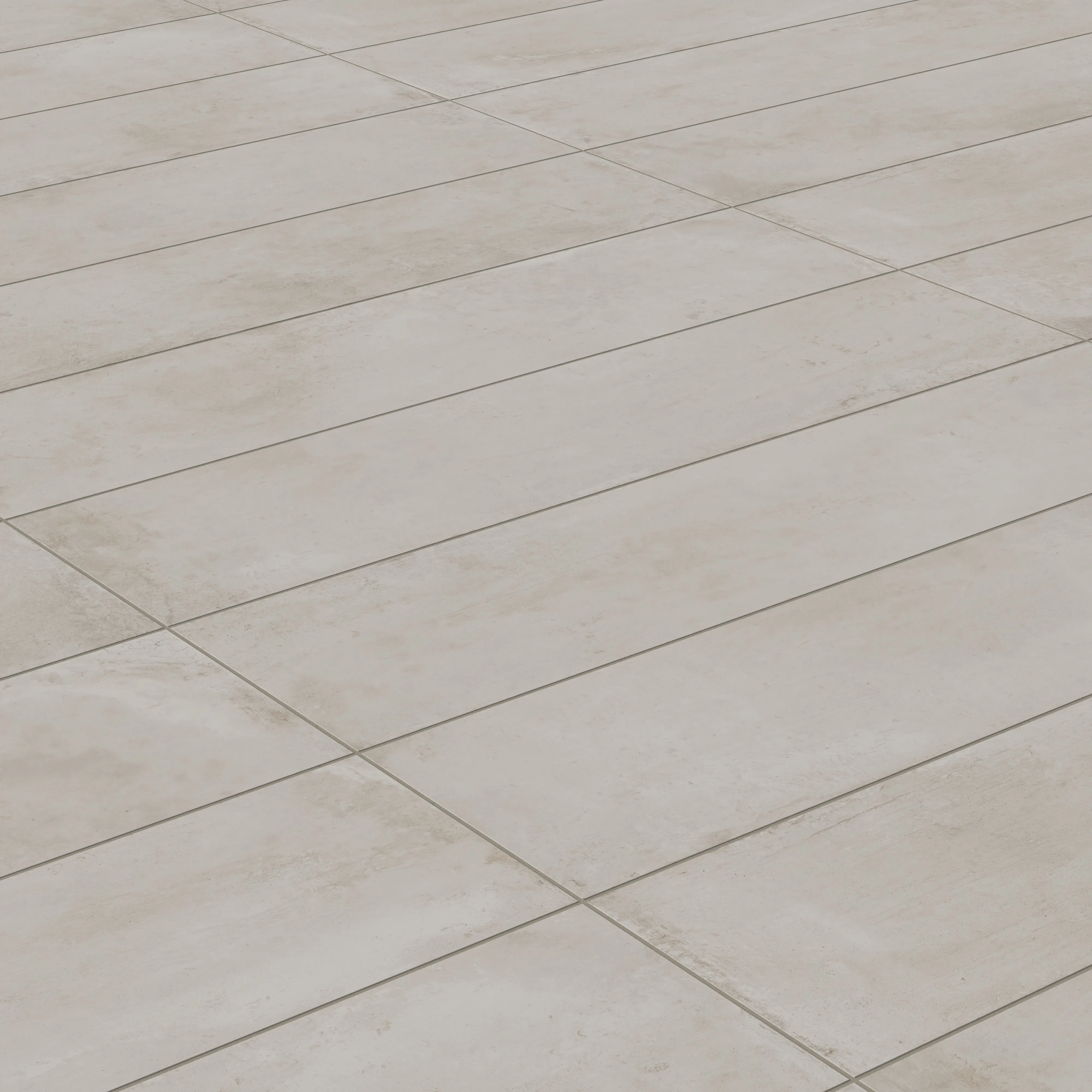 Ramsey 12x48 Grip Porcelain 2cm Paver Tile in Chalk