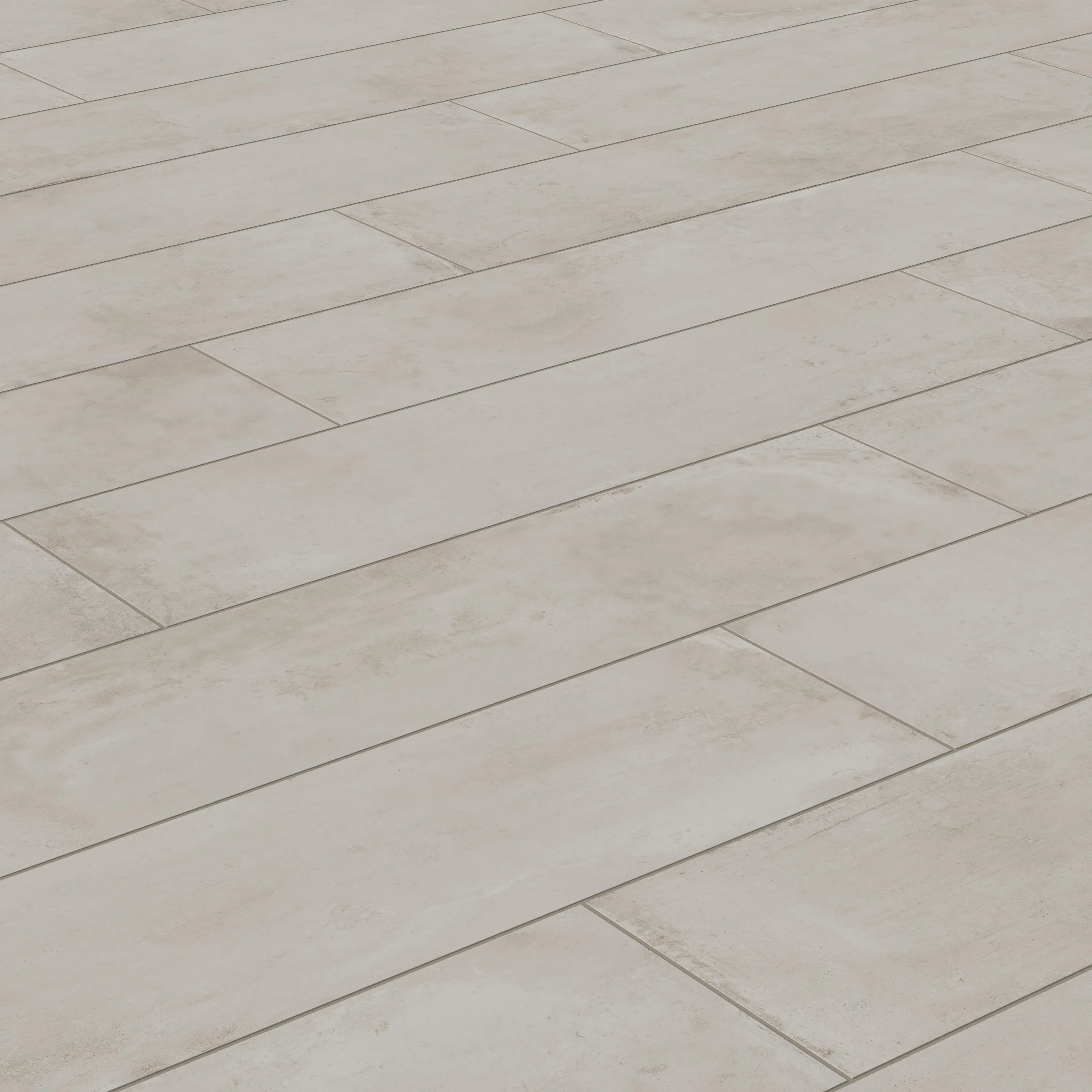 Ramsey 12x48 Grip Porcelain 2cm Paver Tile in Chalk