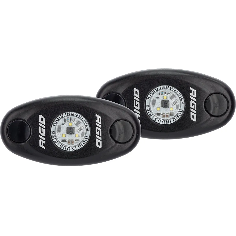RIGID Industries A-Series Low Power Black Housing/White Light - Pair [482033]