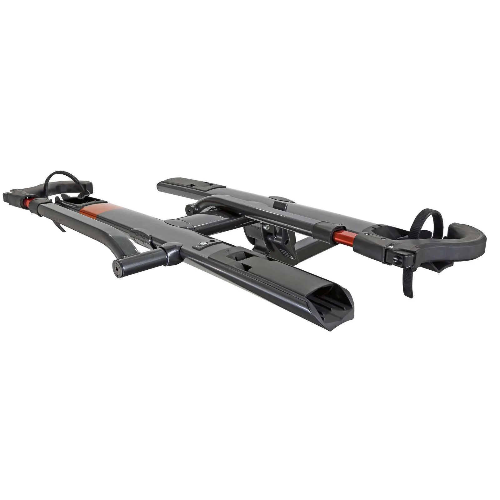 Sherpa 2.0 -  1.25" - 2-Bike Rack - Gray Metallic and Orange Anodize