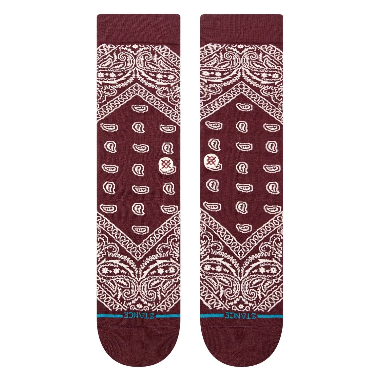 Stance Barrio Crew Socks - Wine