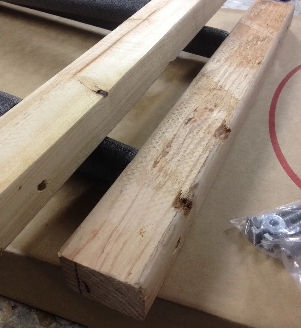 SUP Wall Rack - Triple Wooden Rough 'n' Ready